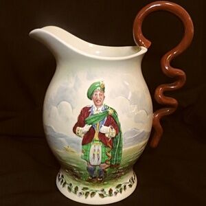 Crown Devon - Large wind up musical jug / pitcher ‘I Love a Lassie'